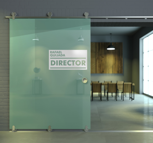 Aanpasbare lading Deursticker