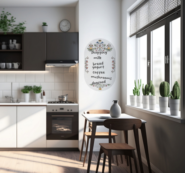 Retro vintage whiteboard sticker