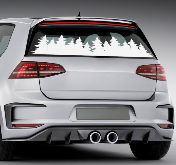 Bosbomen decoratie sticker auto