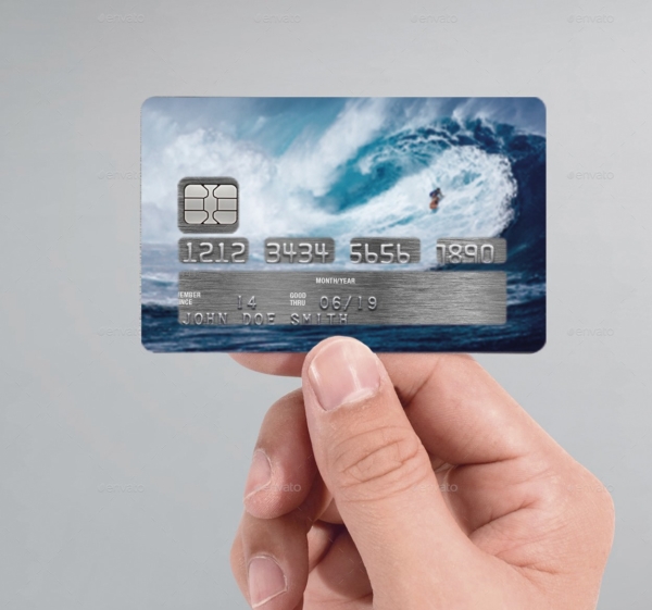 Pinpas sticker met surfer ontwerp