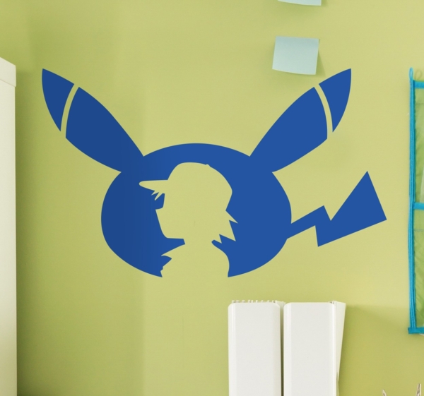 Pokemon Go Pikachu Muursticker